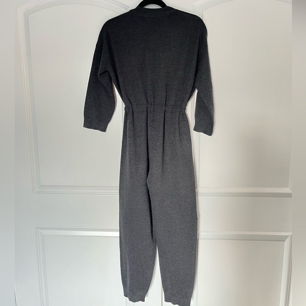 J. Crew Merino Wool Sweater-Jumpsuit in Heather Charcoal Gray size XXS N… - Picture 4 of 6